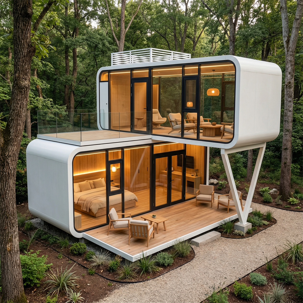 Cabina da campeggio ecologica con capsula spaziale di tipo V, impermeabile