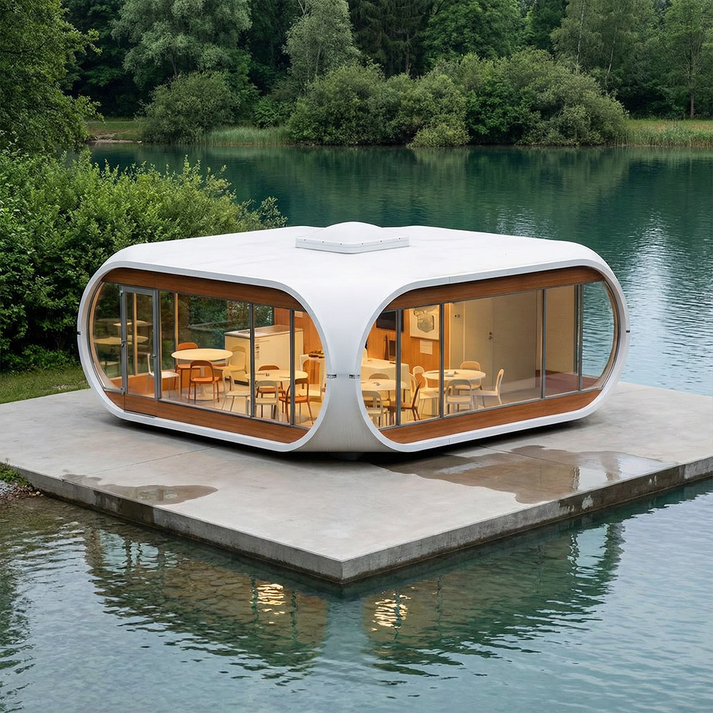 Capsula cabina Apple staccabile a strato singolo di forma irregolare