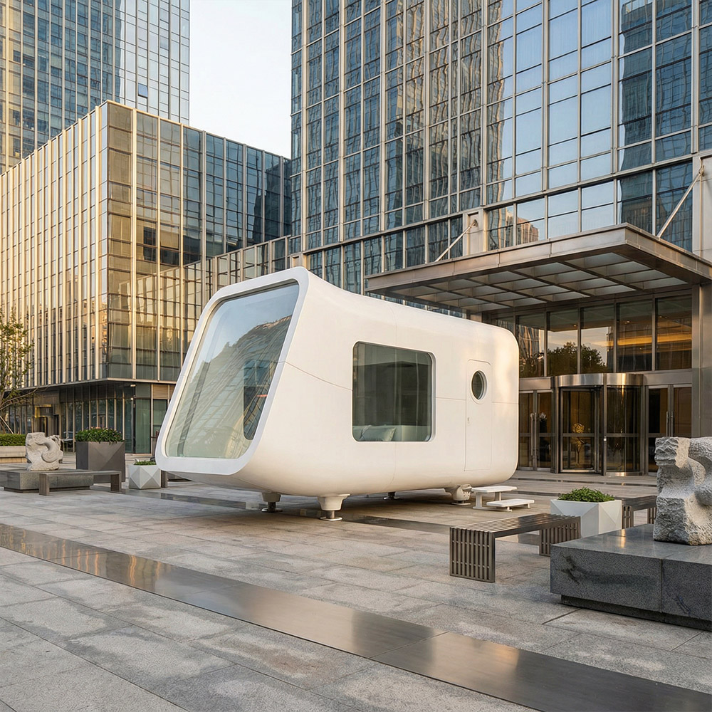 Capsula cabina Apple staccabile a strato singolo di forma irregolare