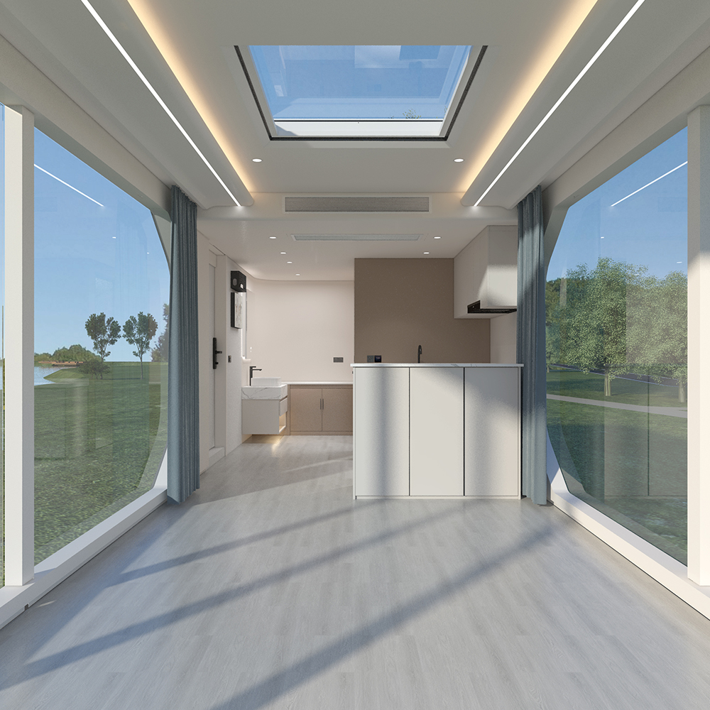 Casa capsula chiusa mobile prefabbricata S3