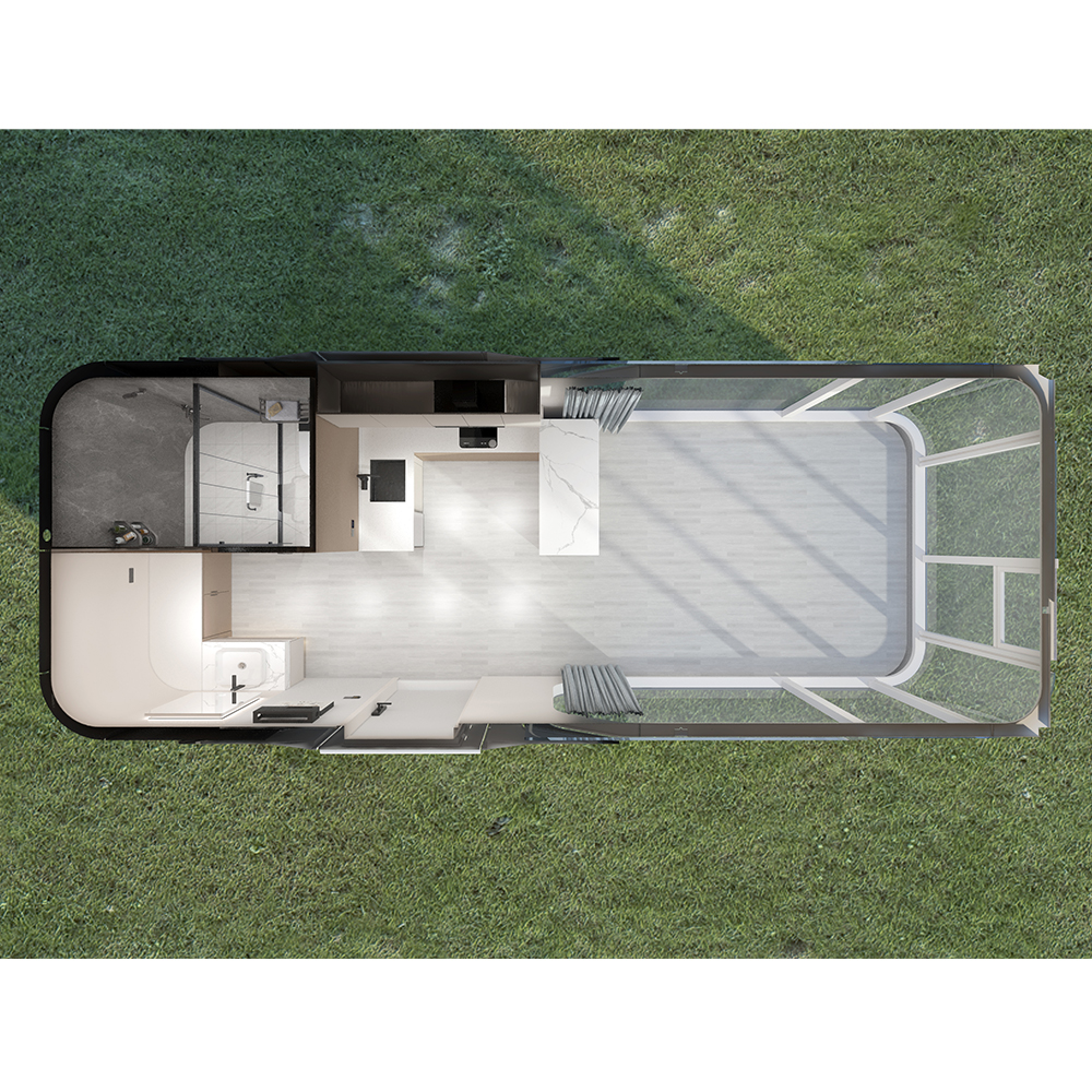 Casa capsula chiusa mobile prefabbricata S3