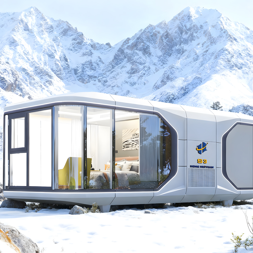 Casa capsula chiusa mobile prefabbricata S3