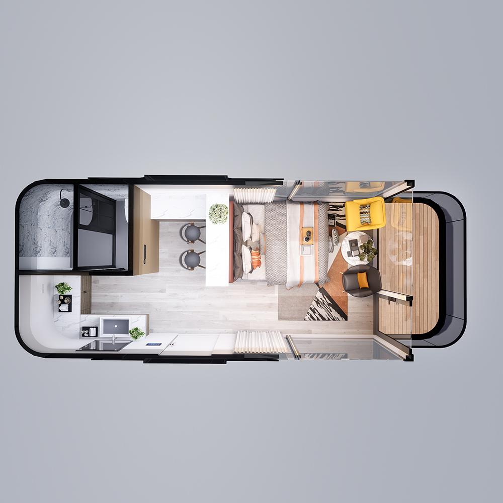 Casa modulare intelligente prefabbricata standard S3